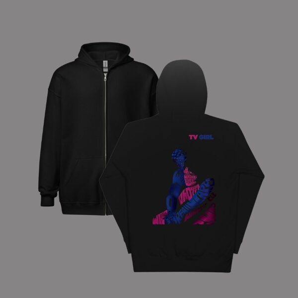 Tv Girl zip up hoodie (Large) - Image 2